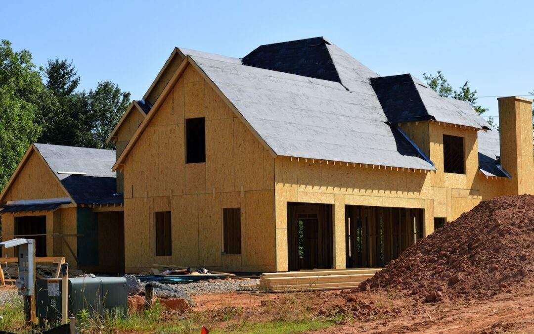 A Riding Homes custom home builder in Southern Utah Valley is currently constructing a house.